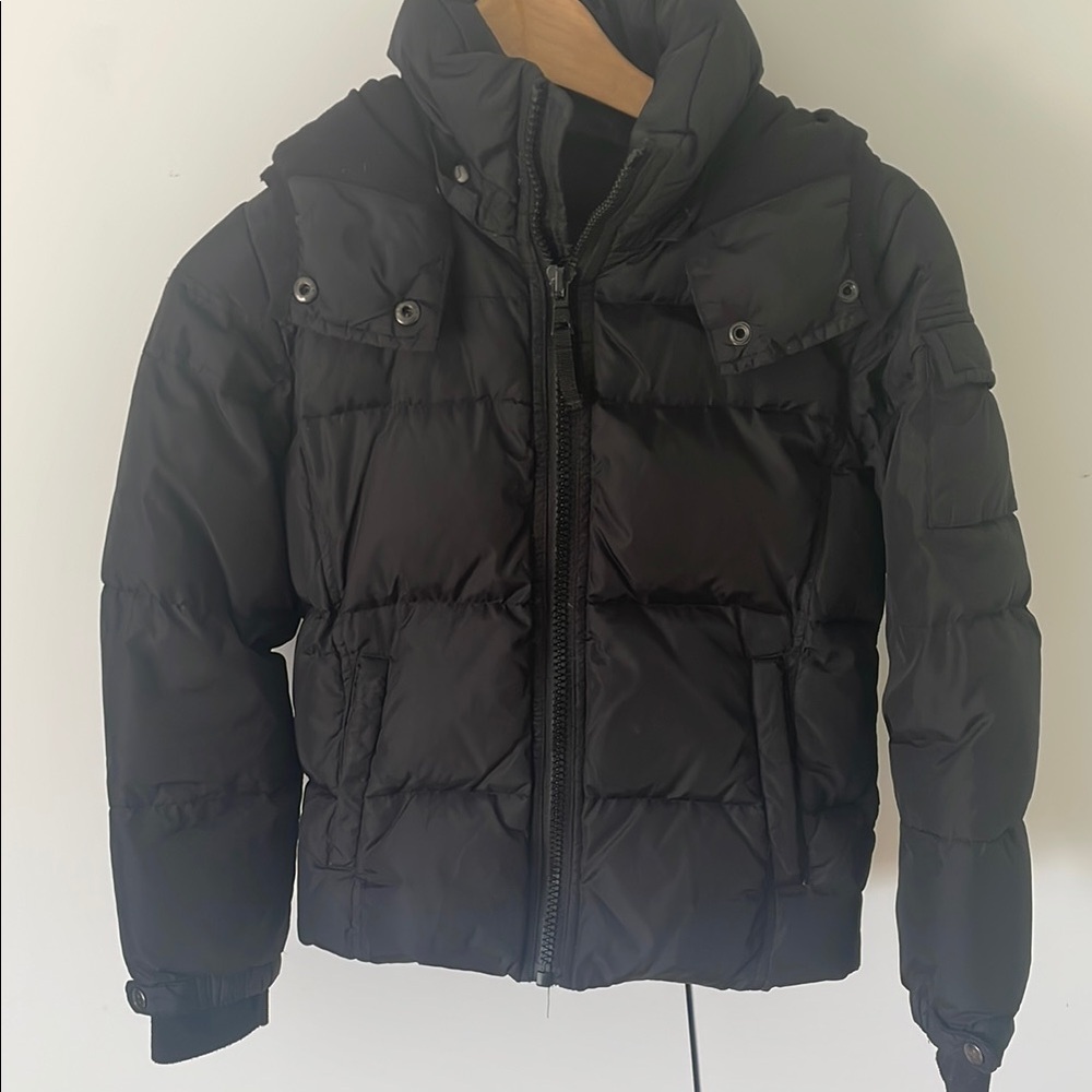 Kids Black Puffer Jacket